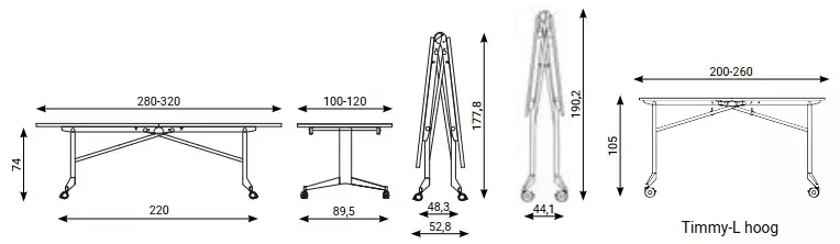 Een Vouwtafel Timmy-L koop je bij Deska Alles voor Kantoor